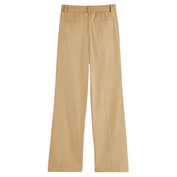 NWT Scotch & Soda Edie Tailored Wide Leg Pants in Yellow Size 30 - Picture 3 of 16